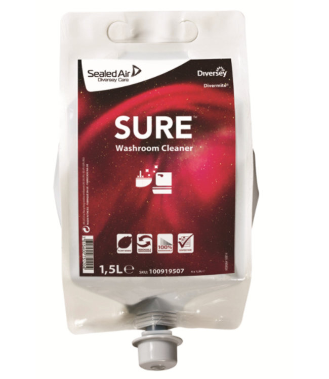 SURE Washroom Cleaner - Divermite pouch 1,5 L