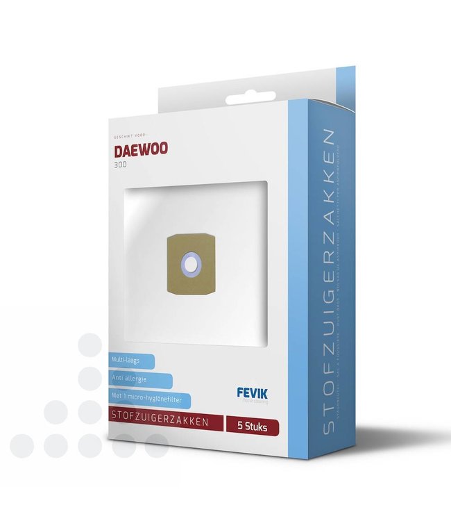 Stofzuigerzakken Daewoo 300 filterplus - 5 stuks + filter