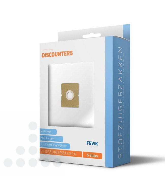 Stofzuigerzakken Discounters filterplus - 5 stuks + filter