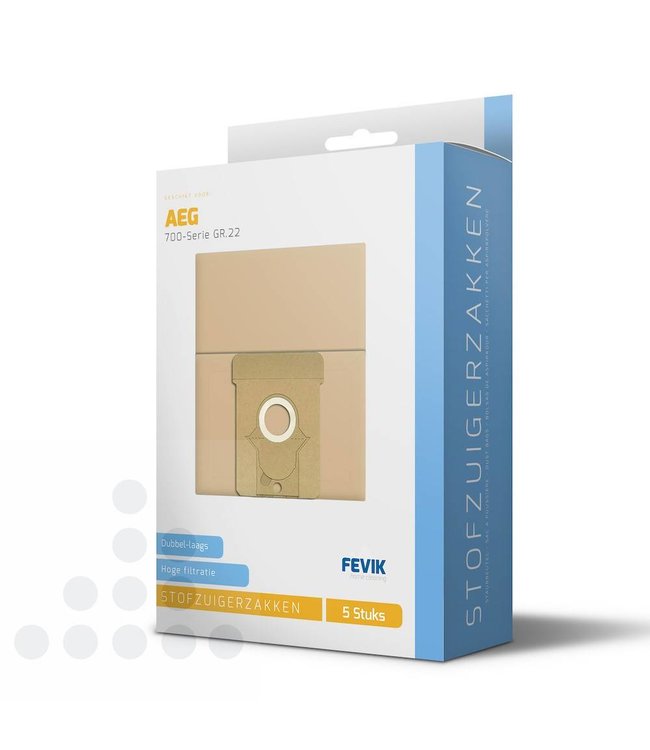 Stofzuigerzakken Aeg 700 serie Gr.22 papier - 5 stuks