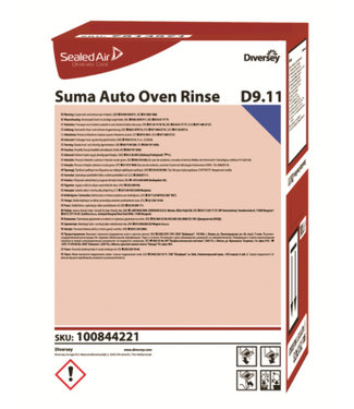 Johnson Diversey Suma Auto Oven Rinse D9.11 - SafePack 10L