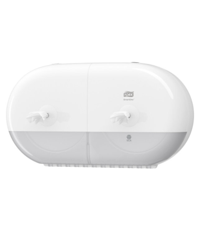 Tork SmartOne® Mini Twin Toiletpapier Dispenser Kunststof Elevation Wit T9