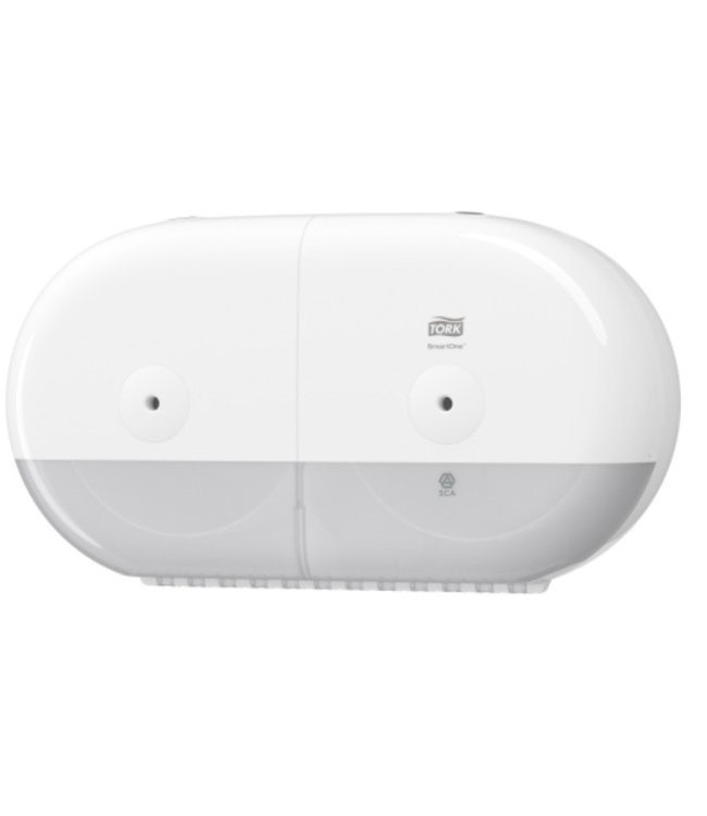 Tork SmartOne® Mini Twin Toiletpapier Dispenser Kunststof Elevation Wit T9