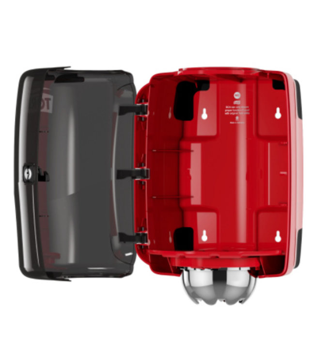 Tork Centerfeed Poetspapier Dispenser Kunststof Zwart/Rood M2