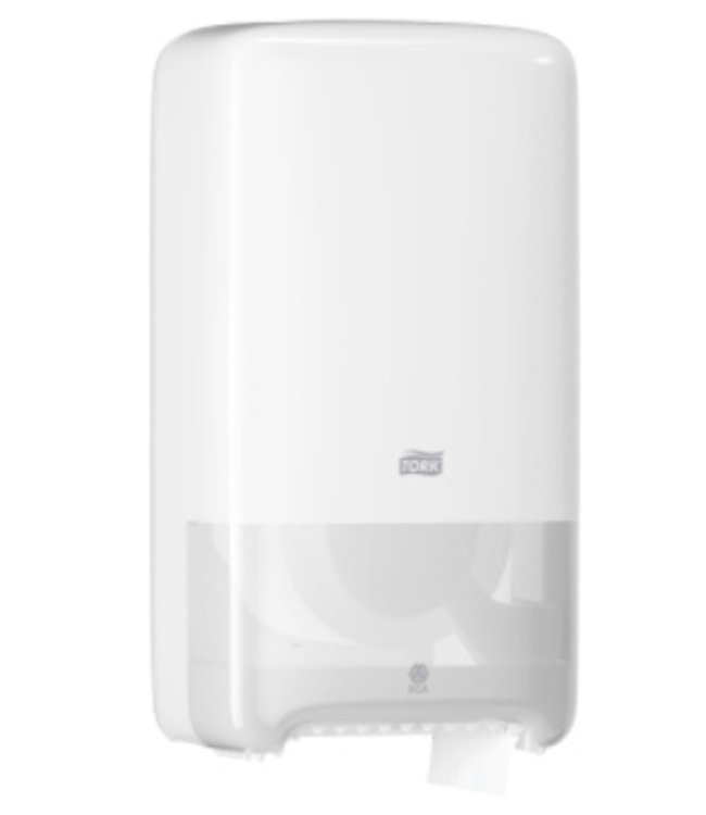 Tork Twin Mid-size Toiletpapier Dispenser Kunststof Wit T6