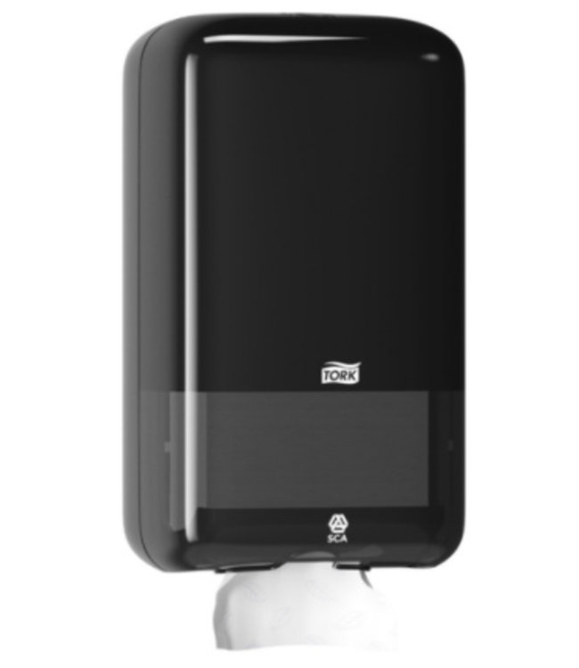 Tork Gevouwen Toiletpapier Dispenser Kunststof Zwart T3