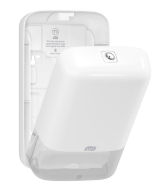 Tork Gevouwen Toiletpapier Dispenser Kunststof Wit T3