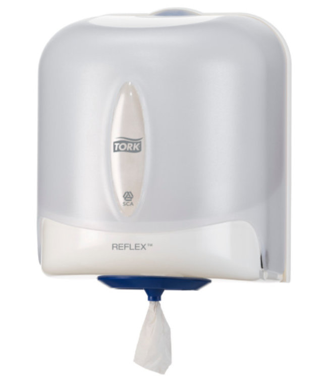 Tork Reflex® Centerfeed Poetspapier Dispenser Kunststof Wit M4