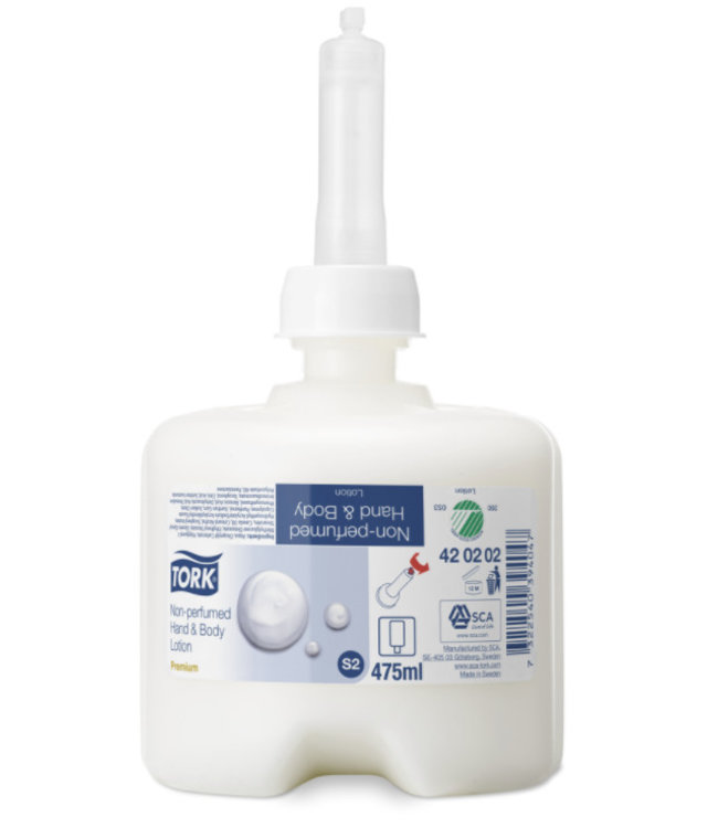 Tork 8x Tork Niet Geparfumeerde Hand- & Bodylotion S2 Premium