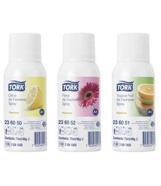 Tork 12x Tork Luchtverfrisser Spray 3 Parfums A1 Premium