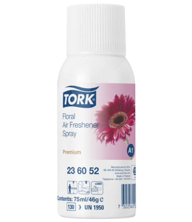 Tork 12x Tork Luchtverfrisser Spray met Bloemengeur A1 Premium