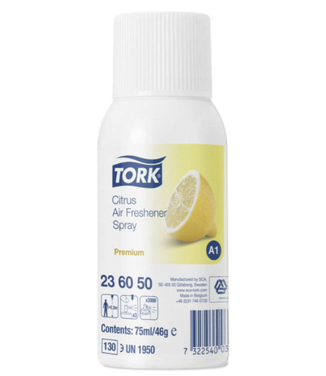 Tork 12x Tork Luchtverfrisser Spray met Citrusgeur A1 Premium
