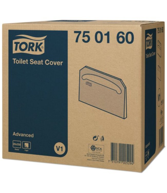 20x 250 Tork Toiletbril Afdekhoes Wit V1 Advanced