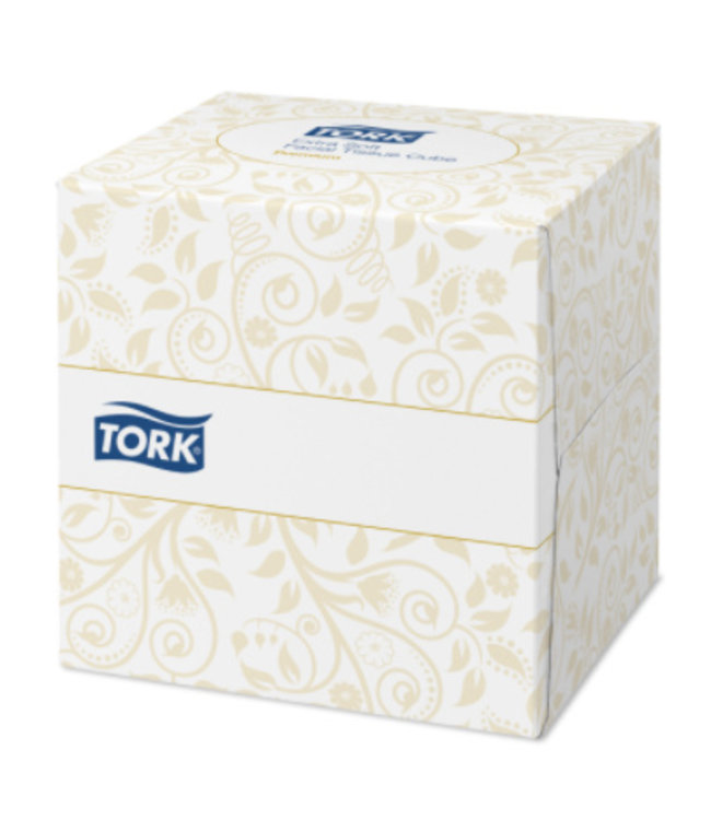 Tork Extra Zachte Facial Tissues 2-laags Wit Kubusdoos Premium