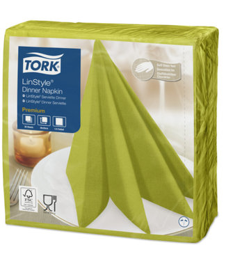 Tork Tork LinStyle® servet 39x39cm 1/4-vouw pistachio 12x50