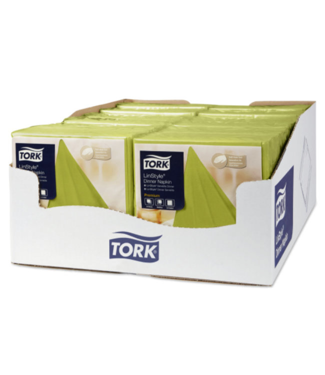 Tork LinStyle® servet 39x39cm 1/4-vouw pistachio 12x50