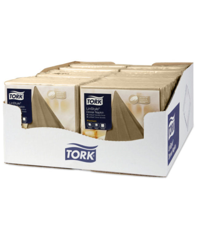 Tork LinStyle® servet 39x39cm 1/4-vouw biscuit 12x50