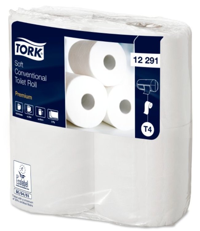 Tork Zacht Traditioneel Toiletpapier 2-laags Wit 198 Vel T4 Premium
