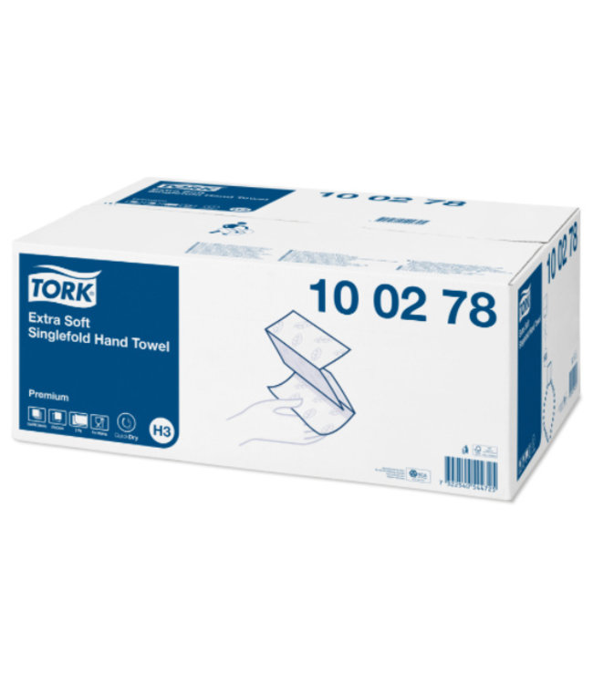 Tork Extra Zachte Z-vouw Handdoek 2-laags Wit H3 Premium