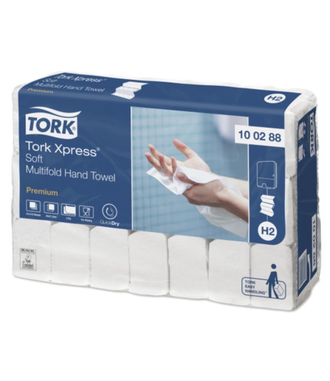 Tork Xpress® Zachte Multifold Handdoek 2-laags XL Wit H2 Premium