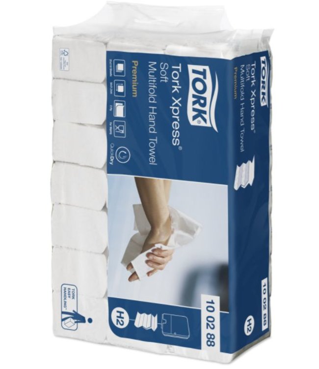 Tork Xpress® Zachte Multifold Handdoek 2-laags XL Wit H2 Premium