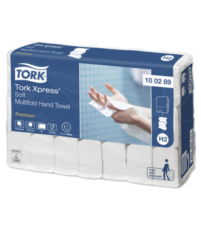 Tork Xpress® Zachte Multifold Handdoek 2-laags Wit H2 Premium
