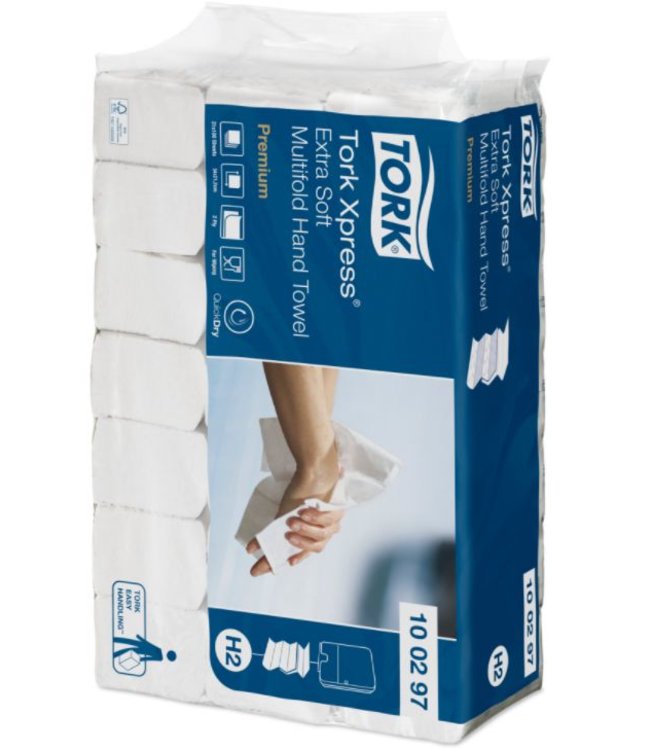 Tork Xpress® Extra Zachte Multifold Handdoek 2-laags XL Wit H2 Premium