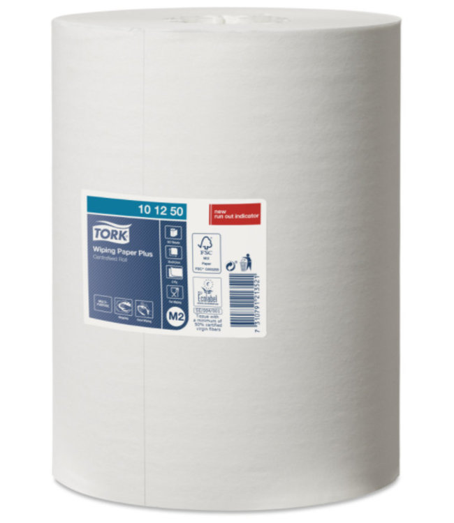 Tork Wiping Plus Centerfeed Poetspapier 2-laags M2