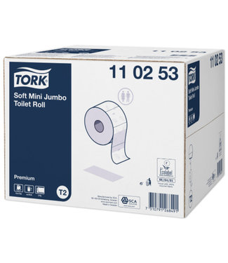 Tork Tork Zacht Mini Jumbo Toiletpapier 2-laags Wit T2 Premium