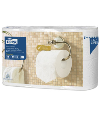 Tork Tork Extra Zacht Traditioneel Toiletpapier 4-laags Wit 150 Vel T4 Premium