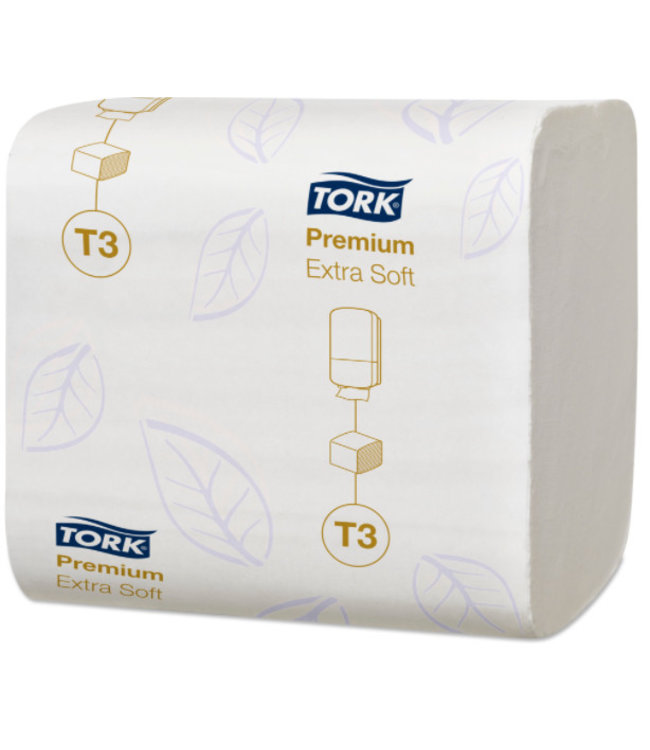 Tork Extra Zacht Gevouwen Toiletpapier 2-laags Wit T3 Premium