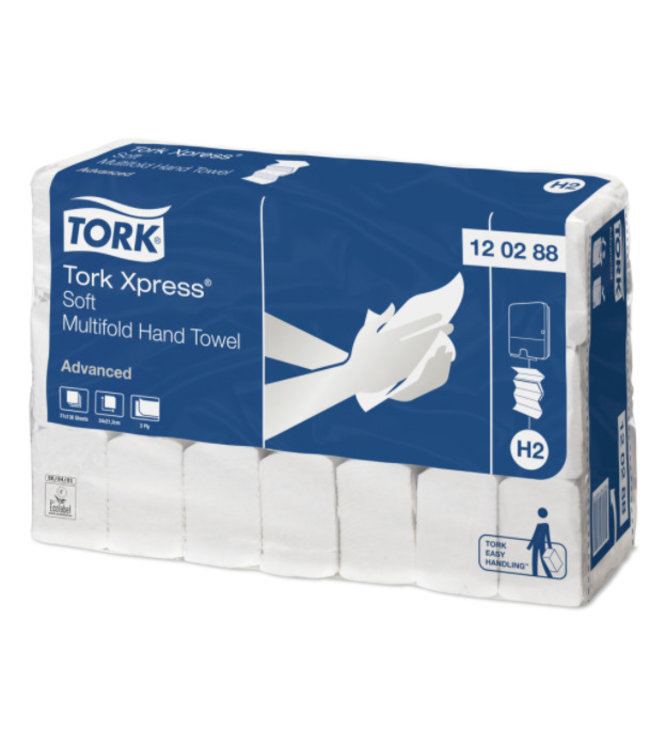 Tork Xpress® Zachte Multifold Handdoek 2-laags XL Wit H2 Advanced