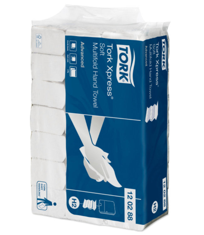 Tork Xpress® Zachte Multifold Handdoek 2-laags XL Wit H2 Advanced