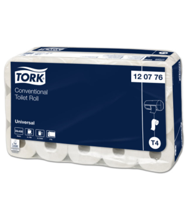 Tork Traditioneel Toiletpapier 2-laags Naturel 400 Vel T4 Universal