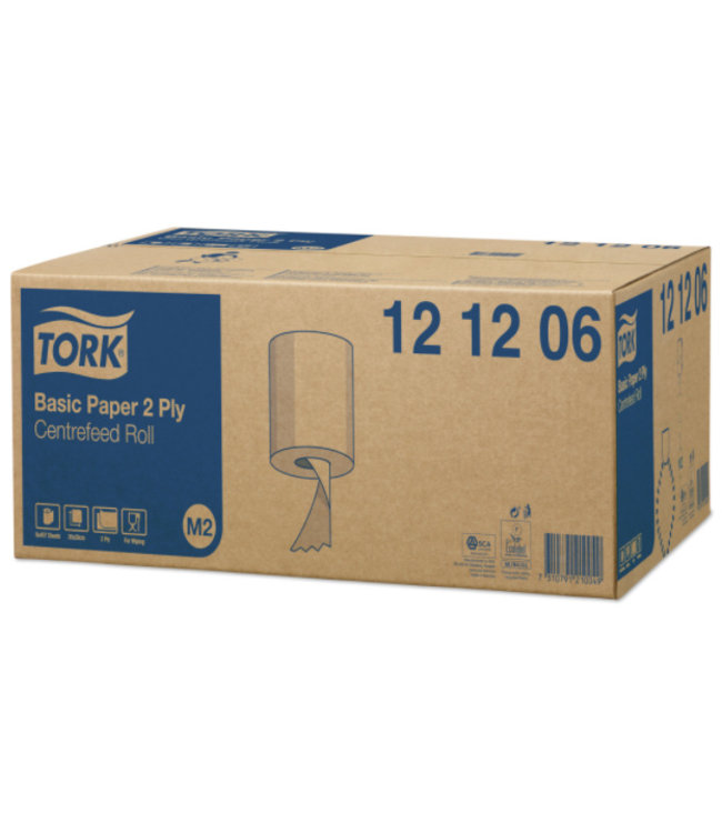 Tork Basic Centerfeed Poetspapier 2-laags M2