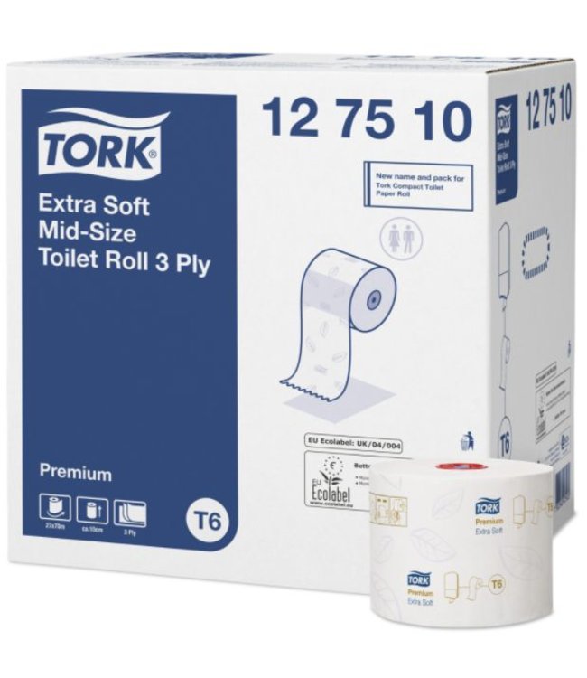 Tork Extra Zacht Mid-size Toiletpapier 3-laags Wit T6 Premium