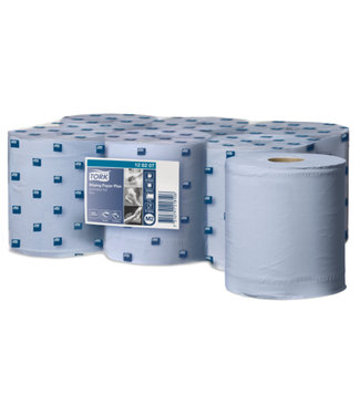 Tork Tork Wiping Plus Centerfeed Poetspapier 2-laags Blauw M2