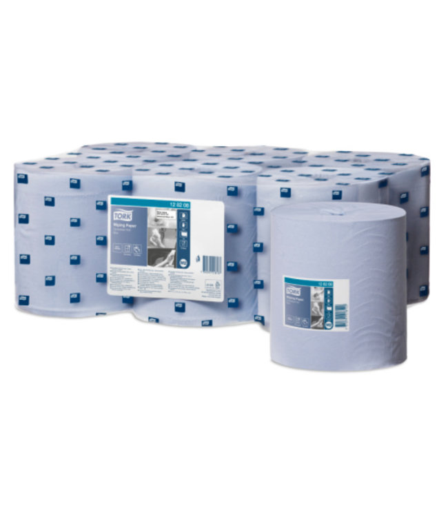 Tork Wiping Centerfeed Poetspapier 1-laags blauw M2