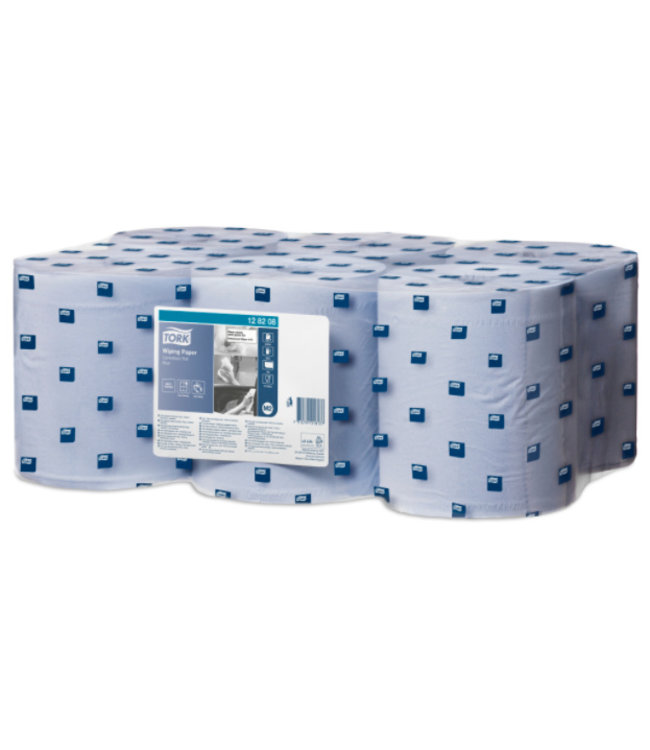 Tork Wiping Centerfeed Poetspapier 1-laags blauw M2