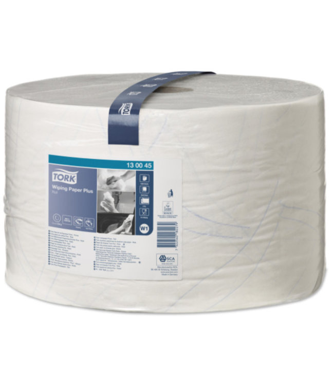 Tork Wiping Plus Rol Poetspapier 2-laags W1