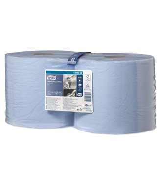 Tork Tork Wiping Plus Combi Rol Poetspapier 2-laags Blauw W1/W2