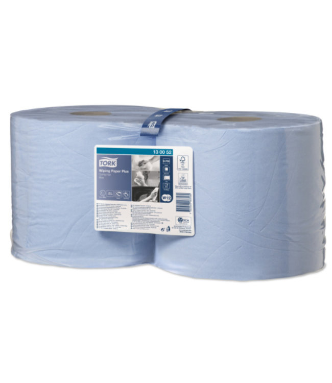 Tork Tork Wiping Plus Combi Rol Poetspapier 2-laags Blauw W1/W2