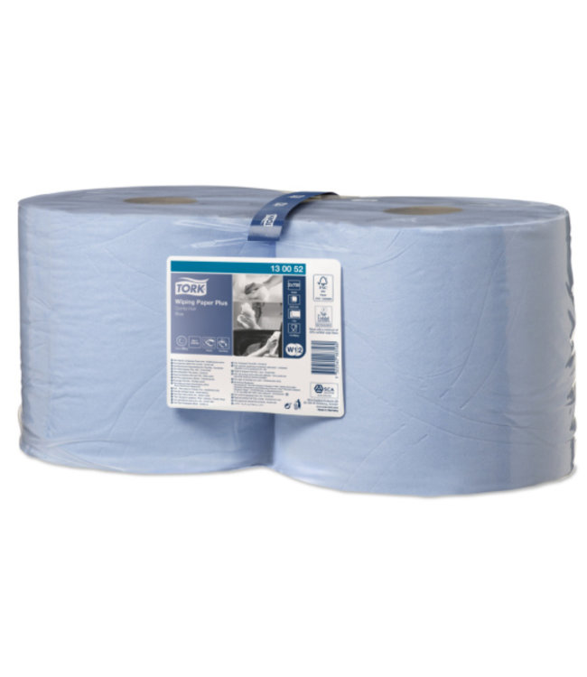 Tork Wiping Plus Combi Rol Poetspapier 2-laags Blauw W1/W2