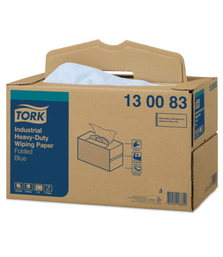 Tork Tork Industrial Heavy-Duty Poetspapier Handy Box 3-laags Blauw W7