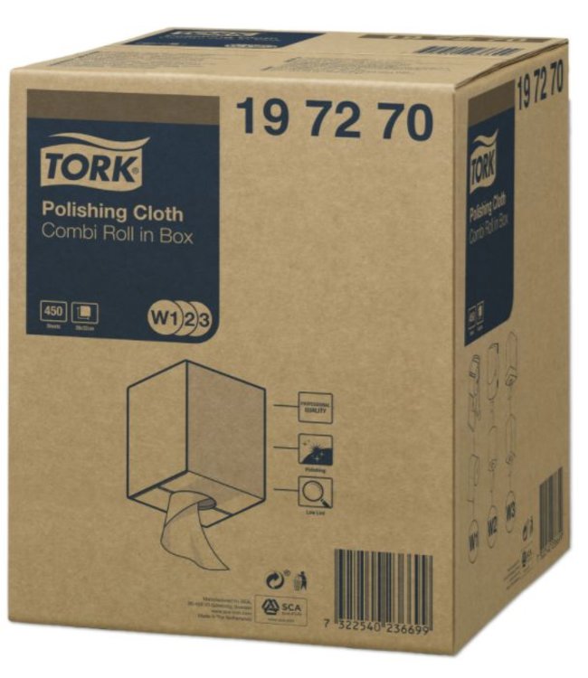 Tork Polishing Combi Rol Reinigingsdoek W1/W2/W3