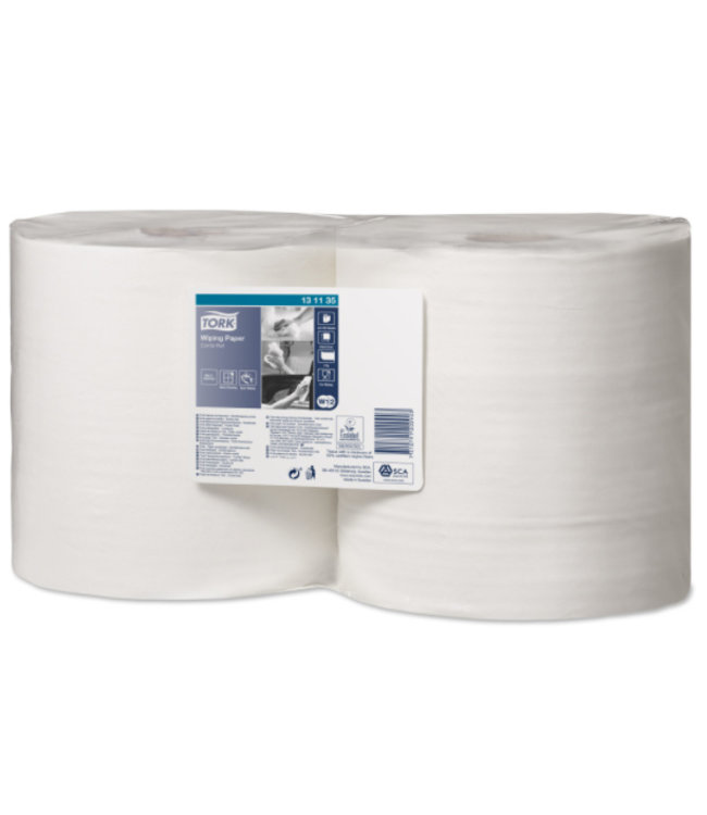 Tork Wiping Combi Rol Poetspapier 1-laags W1/W2