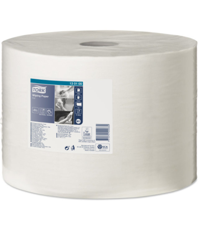 Tork Wiping Rol Poetspapier 1-laags W1