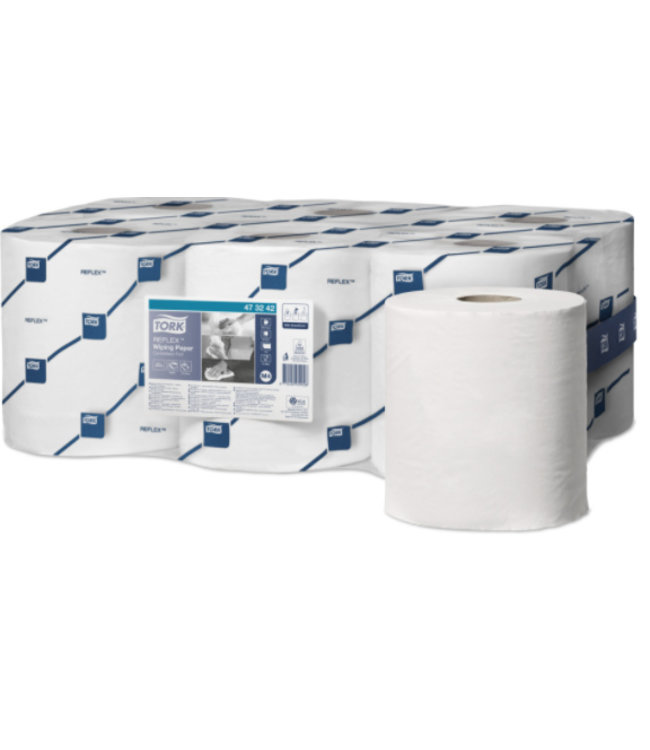 Tork Reflex® Wiping Centerfeed Poetspapier 1-laags M4