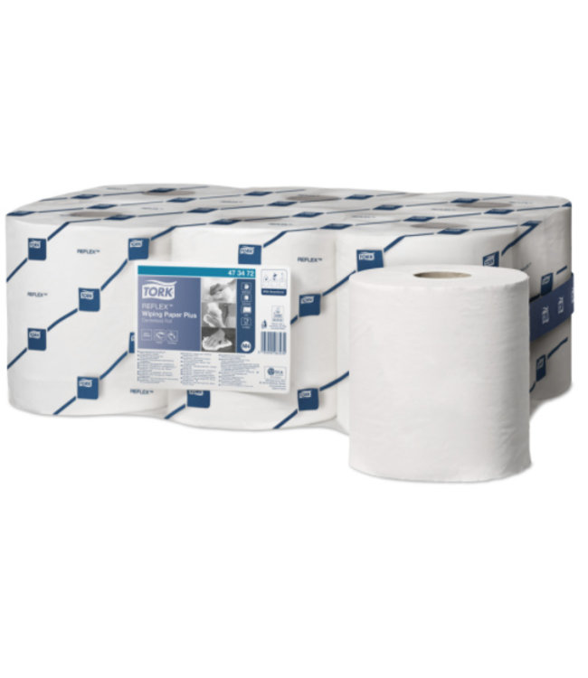 Tork Reflex Wiping Paper Plus Poetspapier Wit M4