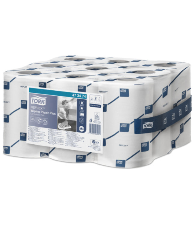 Tork Reflex® Wiping Plus Mini Centerfeed Poetspapier 1-laags M3